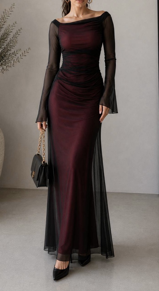 پیراهن زنانه مجلسی و شب ماکسی مدل کاترین