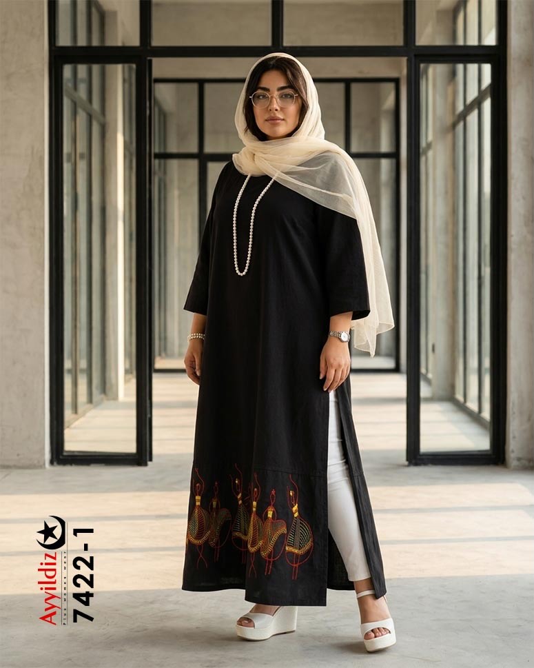 کفتان الیاف طبیعی سایز بزرگ آییلدیزکد10