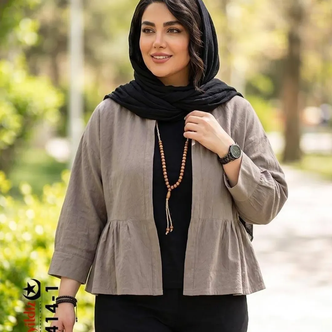 شومیز/کت کوتاه عروسکی ترند بیگ سایز آییلدیز;n42