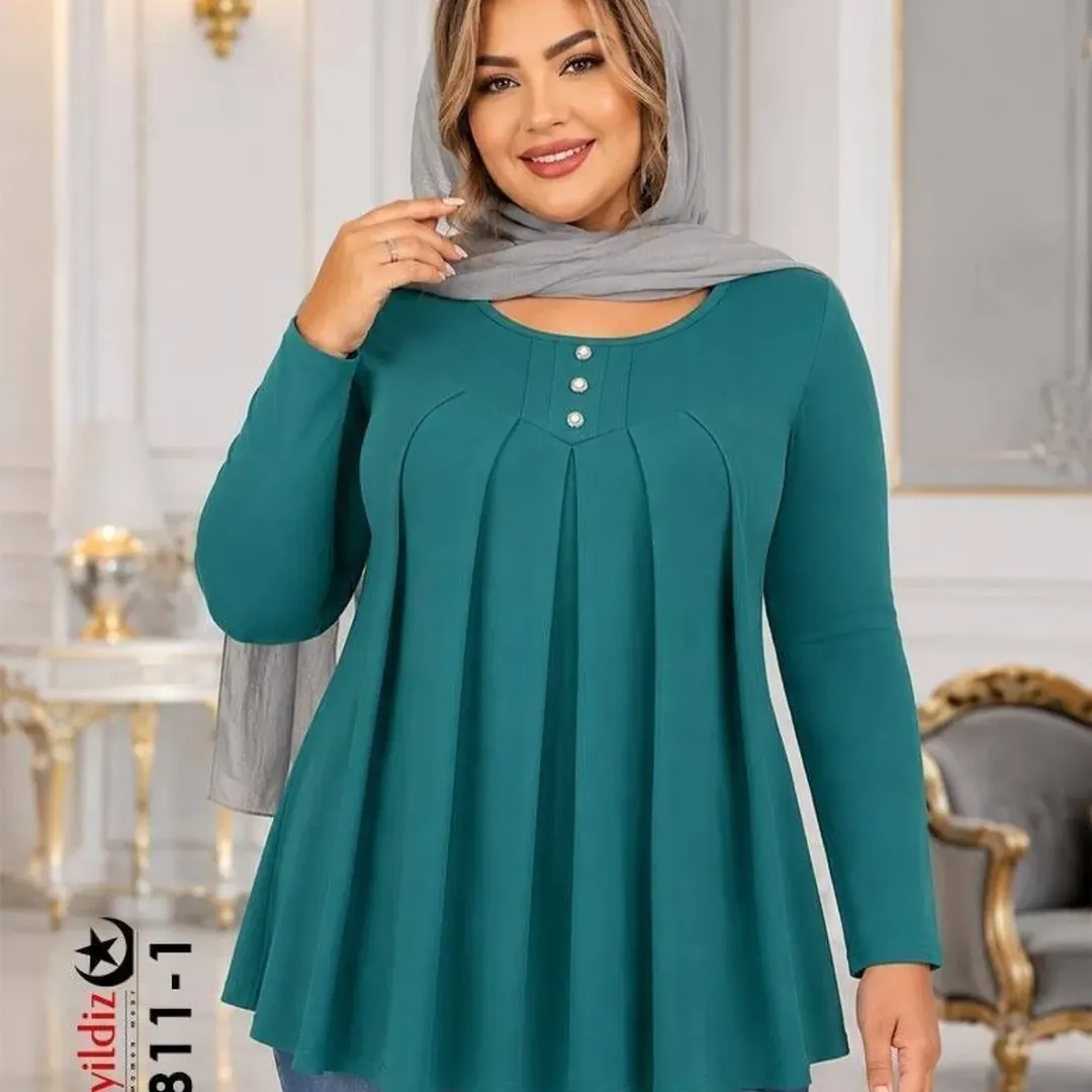 بلوز مجلسی بیگ سایز آییلدیزکد45