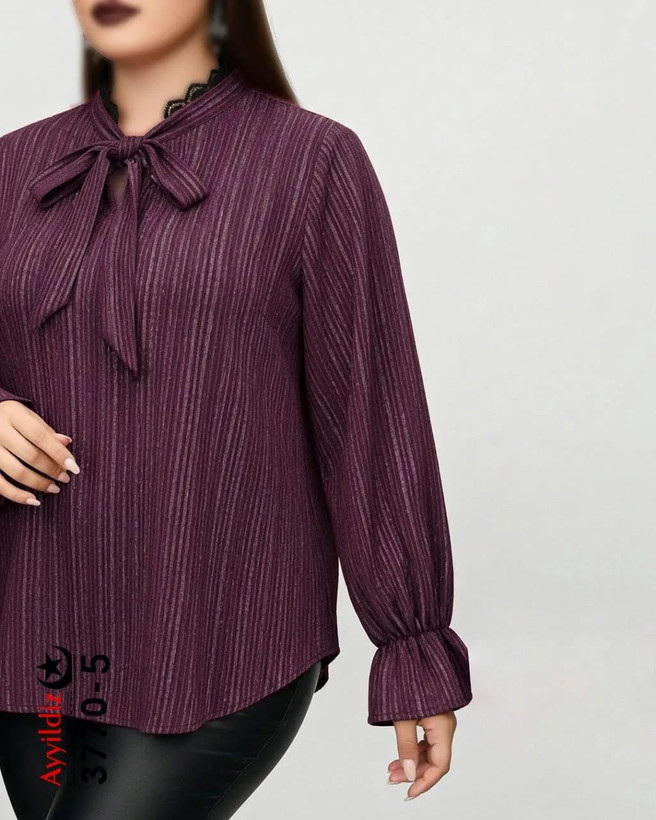 بلوز مجلسی زنانه سایز بزرگ کد 3770