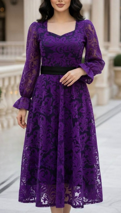 پیراهن زنانه مجلسی و شب میدی مدل یلدا