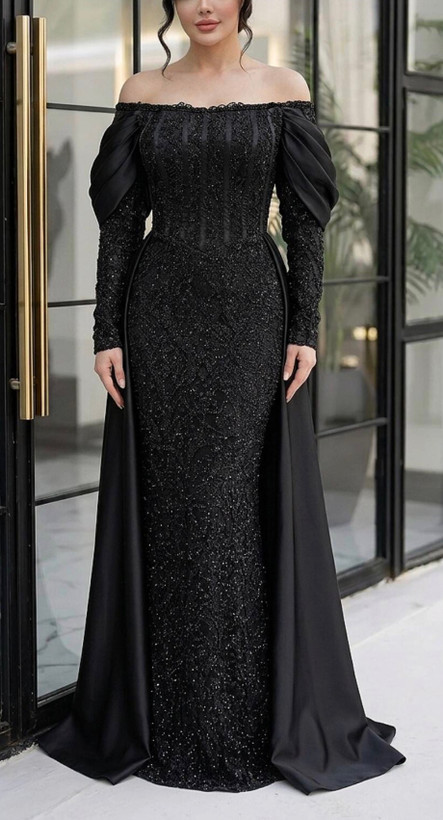 پیراهن مجلسی زنانه و شب ماکسی مدل نگین دو دامنه
