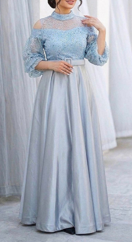 پیراهن مجلسی زنانه و شب ماکسی مدل پروانه