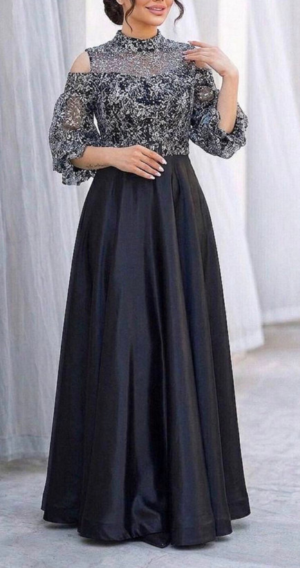 پیراهن مجلسی زنانه و شب ماکسی مدل پروانه