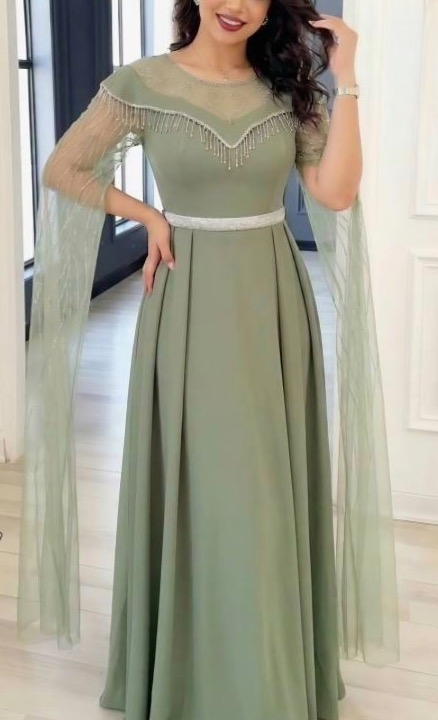 پیراهن مجلسی زنانه و شب ماکسی مدل فرشته ۳