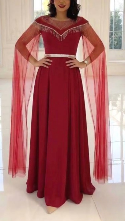 پیراهن مجلسی زنانه و شب ماکسی مدل فرشته ۳