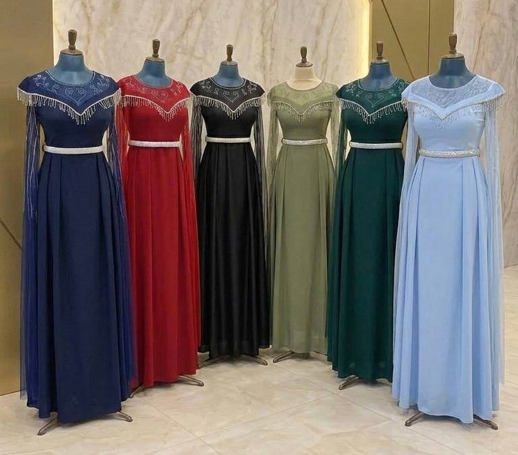 پیراهن مجلسی زنانه و شب ماکسی مدل فرشته ۳