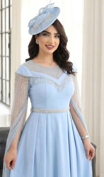 پیراهن مجلسی زنانه و شب ماکسی مدل فرشته ۳