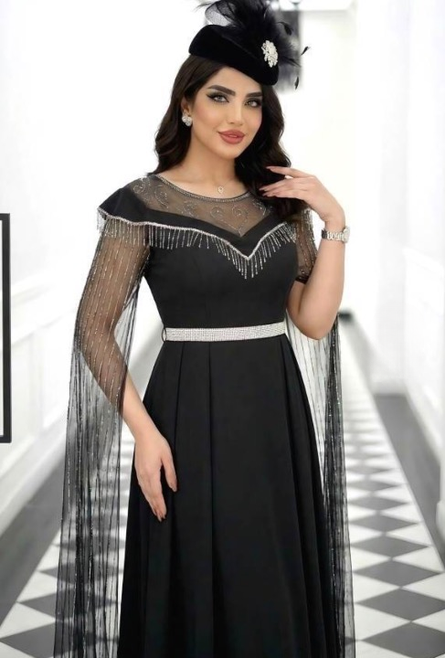 پیراهن مجلسی زنانه و شب ماکسی مدل فرشته ۳