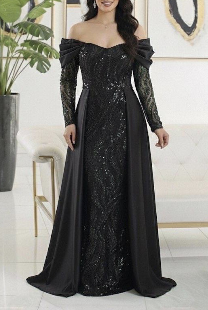 پیراهن مجلسی زنانه و شب ماکسی مدل دو دامنه سحر