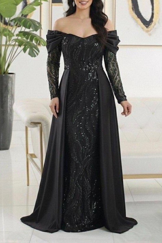پیراهن مجلسی زنانه و شب ماکسی مدل دو دامنه سحر