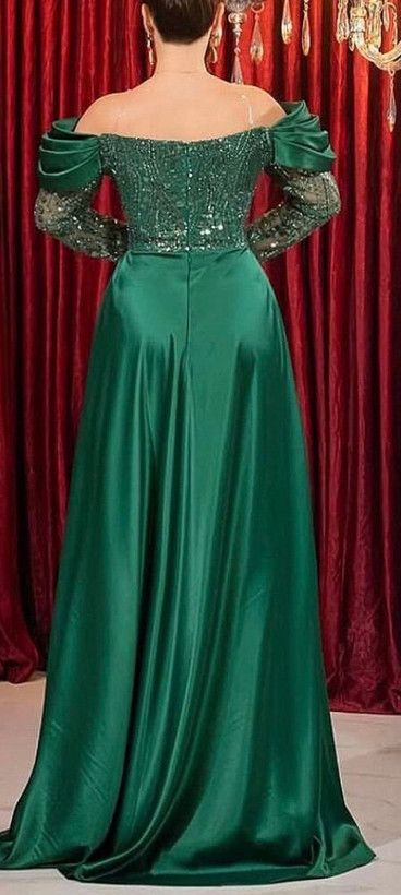 پیراهن مجلسی زنانه و شب ماکسی مدل دو دامنه سحر