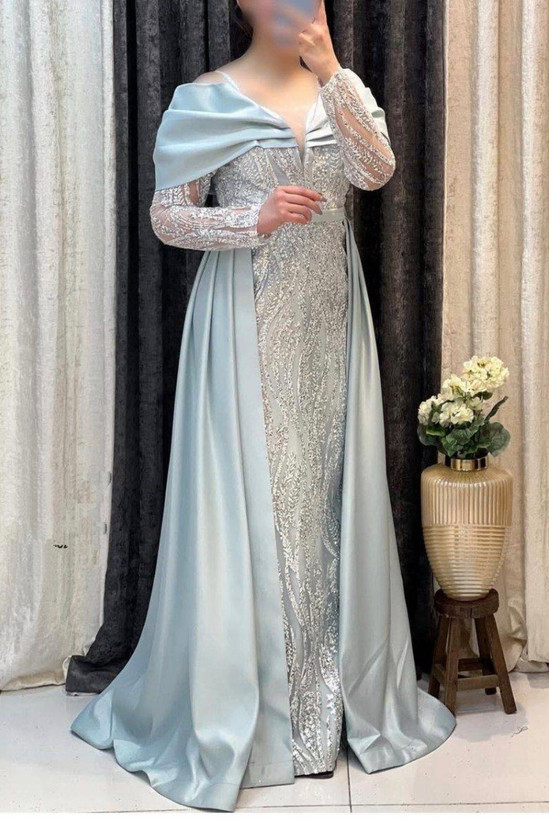 پیراهن مجلسی زنانه و شب ماکسی مدل دو دامنه گلرخ
