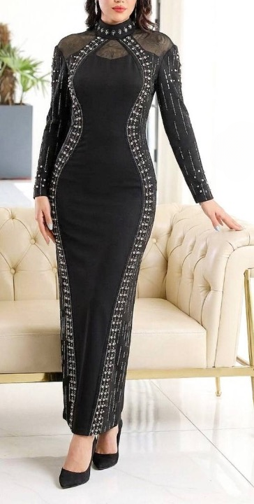 پیراهن مجلسی زنانه و ماکسی و شب مدل ثنا سایز بزرگ