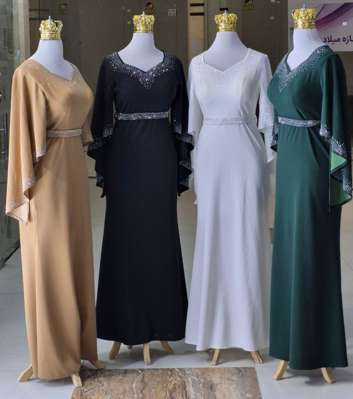 پیراهن مجلسی زنانه و شب ماکسی مدل فرشته۲