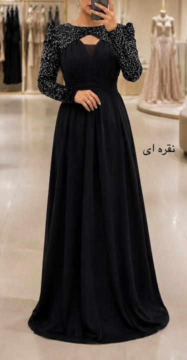 لباس مجلسی و شب ماکسی مدل هیلی