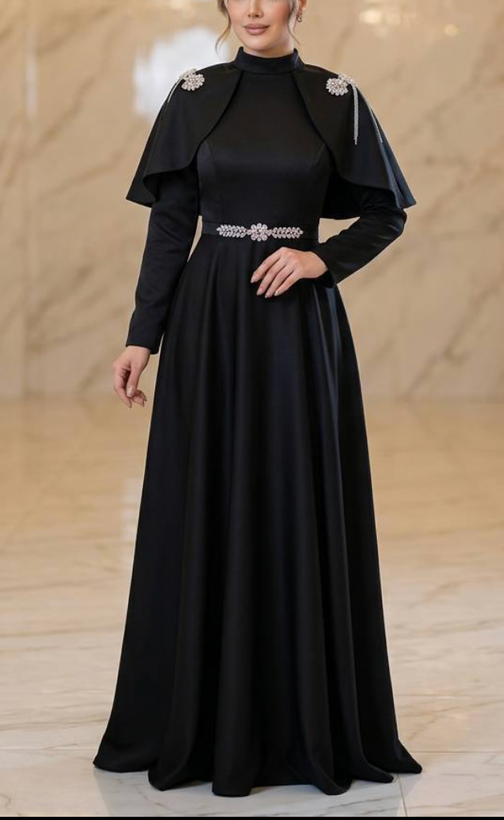 پیراهن زنانه مجلسی و شب ماکسی مدل فرشته تک