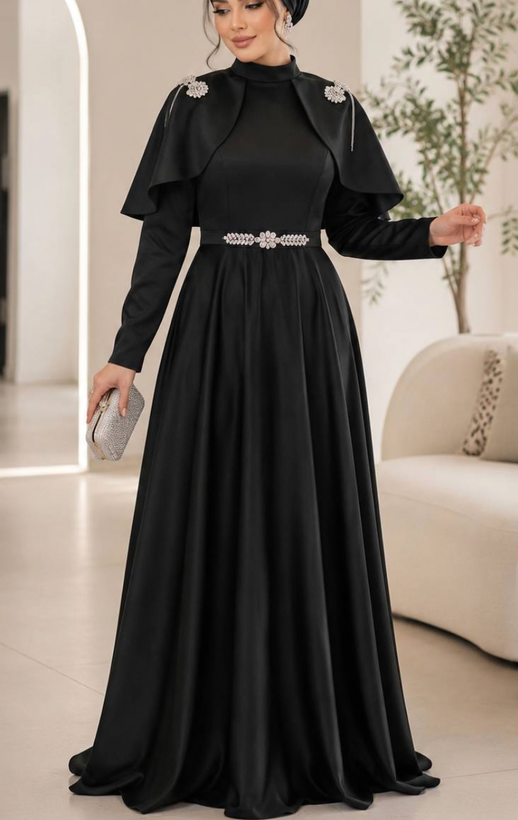 پیراهن زنانه مجلسی و شب ماکسی مدل فرشته تک