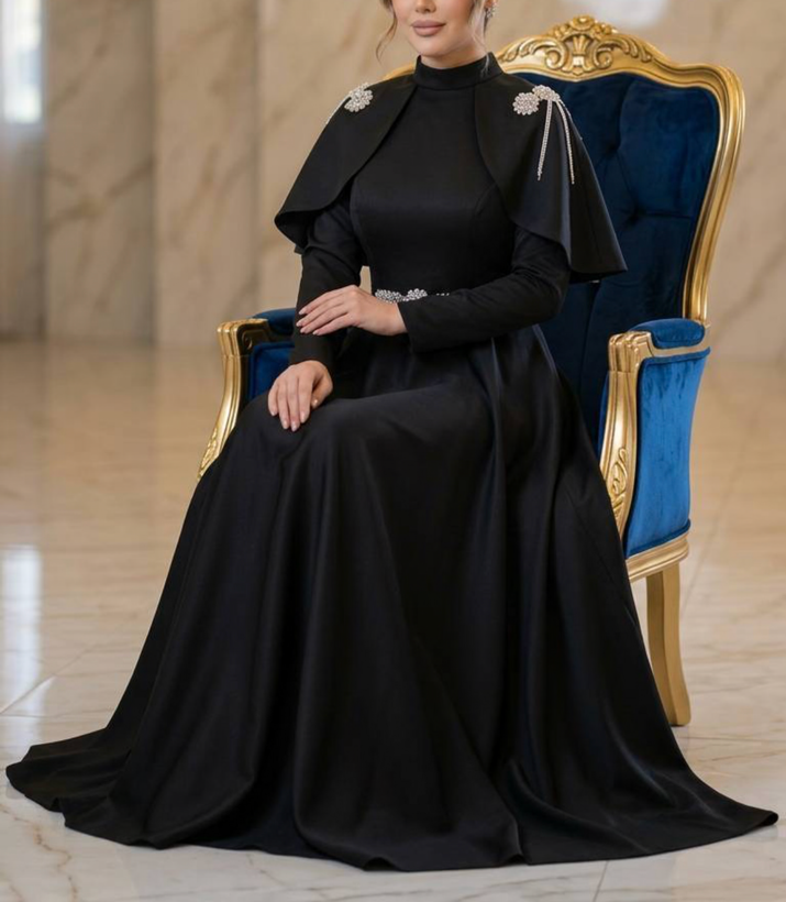 پیراهن زنانه مجلسی و شب ماکسی مدل فرشته تک