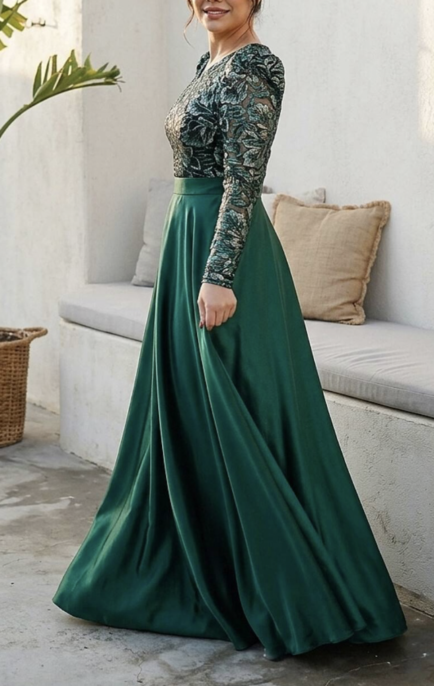 پیراهن مجلسی زنانه و شب ماکسی مدل فروغ ۲