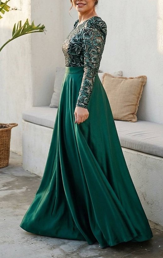 پیراهن مجلسی زنانه و شب ماکسی مدل فروغ ۲