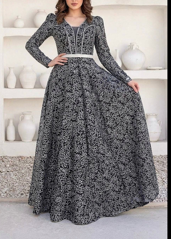 پیراهن زنانه مجلسی و شب ماکسی مدل بهار شاینی