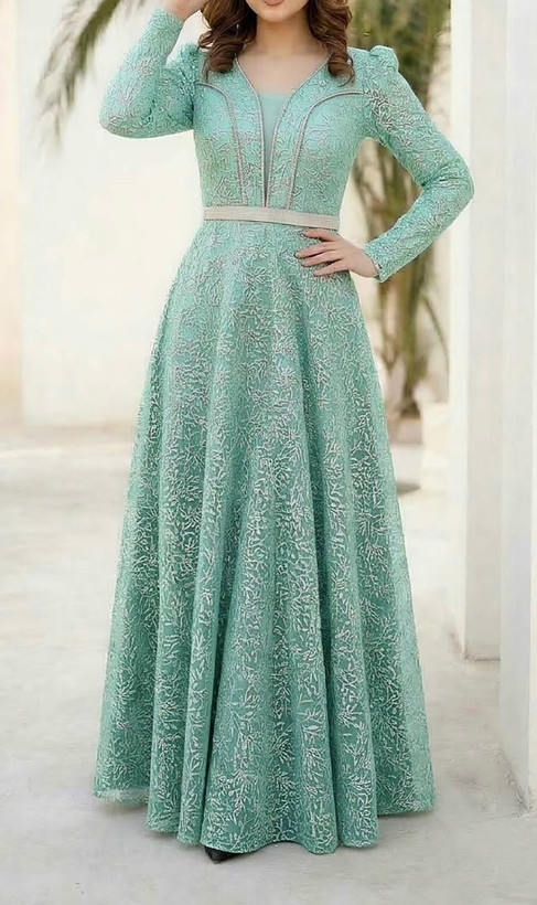 پیراهن زنانه مجلسی و شب ماکسی مدل بهار شاینی