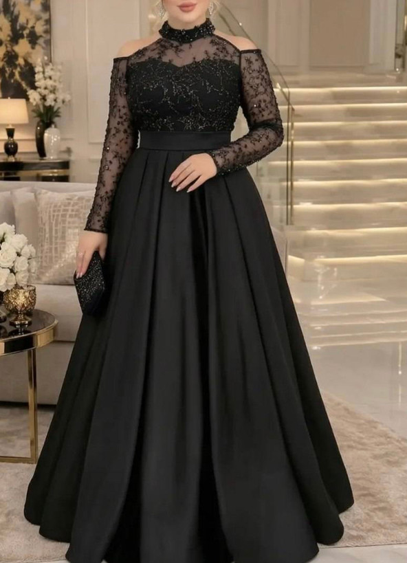 پیراهن زنانه مجلسی و شب ماکسی مدل النا سایز بزرگ