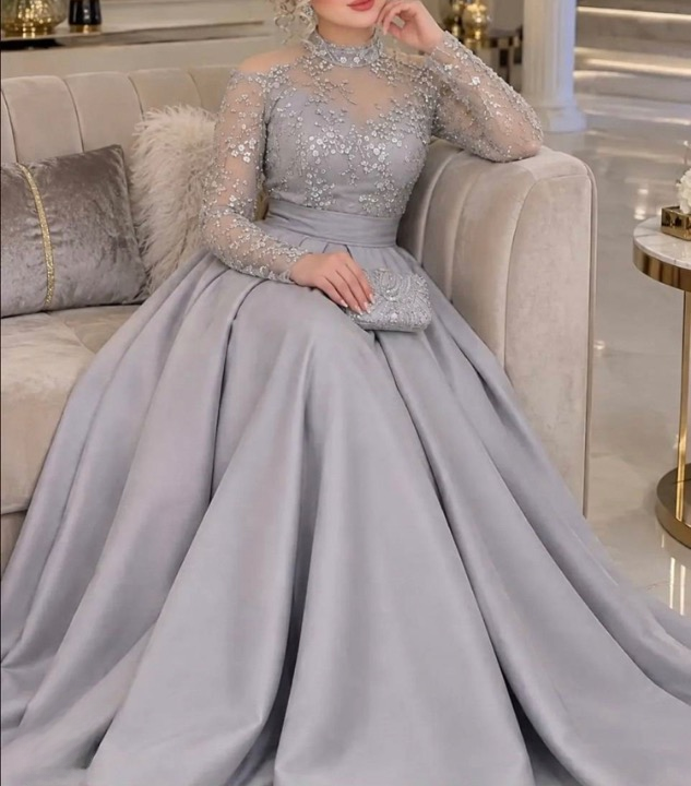 پیراهن زنانه مجلسی و شب ماکسی مدل النا سایز بزرگ
