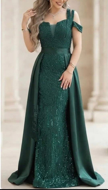 پیراهن زنانه مجلسی و شب ماکسی مدل دو دامنه دلسا استار