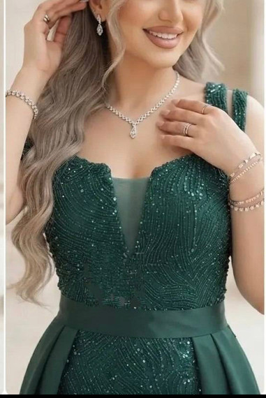 پیراهن زنانه مجلسی و شب ماکسی مدل دو دامنه دلسا استار