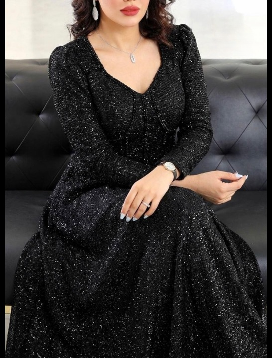 پیراهن مزونی مجلسی زنانه شب و ماکسی سارا