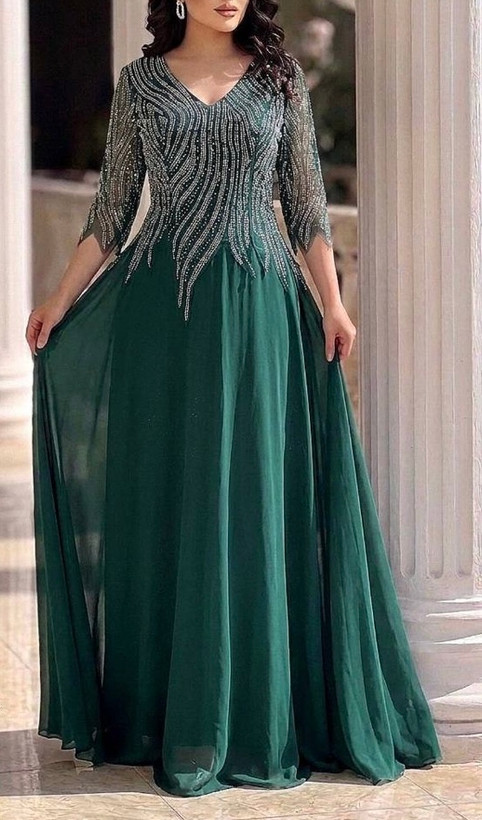 پیراهن مجلسی زنانه و شب ماکسی مدل دلبر سایز بزرگ