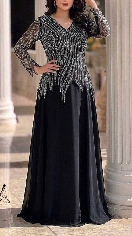 پیراهن مجلسی زنانه و شب ماکسی مدل دلبر سایز بزرگ