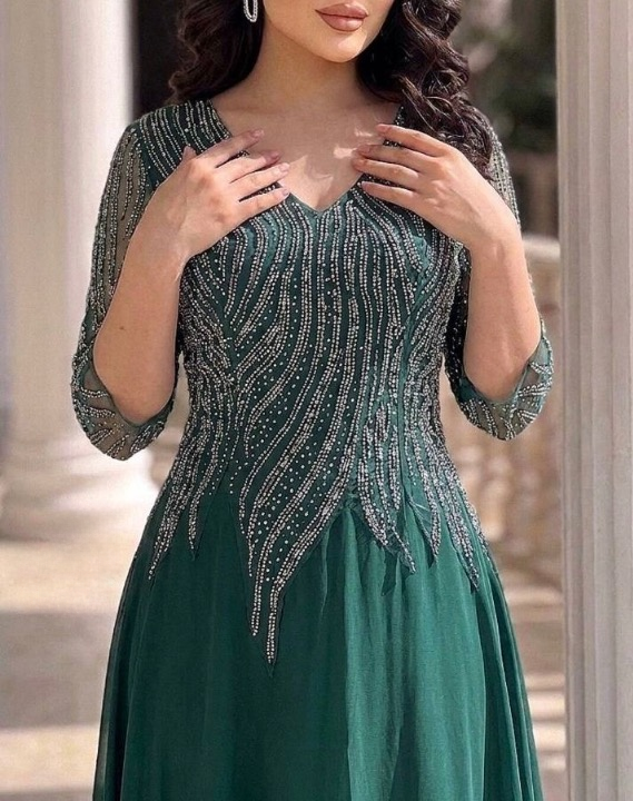 پیراهن مجلسی زنانه و شب ماکسی مدل دلبر سایز بزرگ