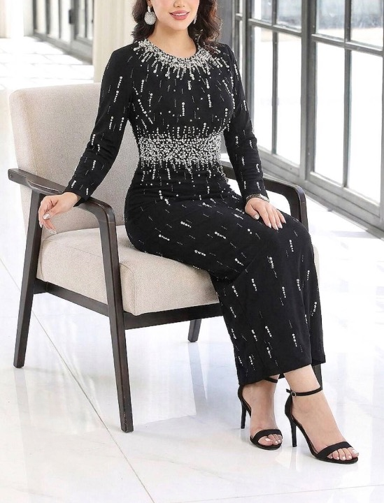 پیراهن مجلسی زنانه و ماکسی و شب مدل صبا ۳